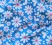 Котон поплін стрейчевий ромашка, блакитний - фото 3 - інтернет-магазин tkani-atlas.com.ua