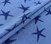 Джинсовая костюмка морские звезды, темно-синий на джинсовом - фото 1 - интернет-магазин tkani-atlas.com.ua