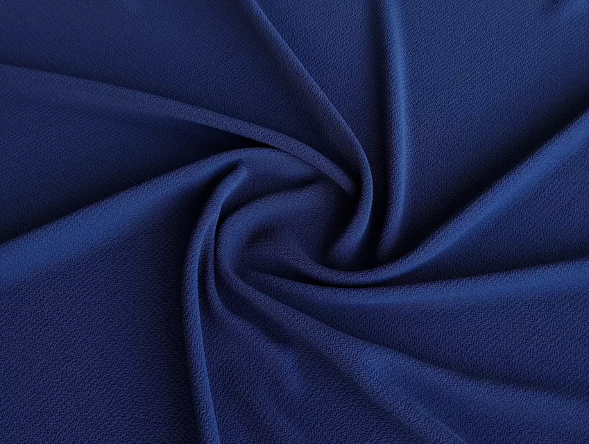 Шифон бабл, темно-синий - фото 1 - интернет-магазин tkani-atlas.com.ua
