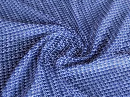 Шифон лабіринт, синій - інтернет-магазин tkani-atlas.com.ua