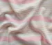 Штапель полоска тройная полоска, розовый с бежевым - фото 3 - интернет-магазин tkani-atlas.com.ua