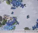 Шифон жаккард с люрексом яскраві квіти, синій на білому - фото 2 - інтернет-магазин tkani-atlas.com.ua