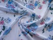 Шифон жакард з люрексовою ниткою травневий букет, блакитний на білому - інтернет-магазин tkani-atlas.com.ua