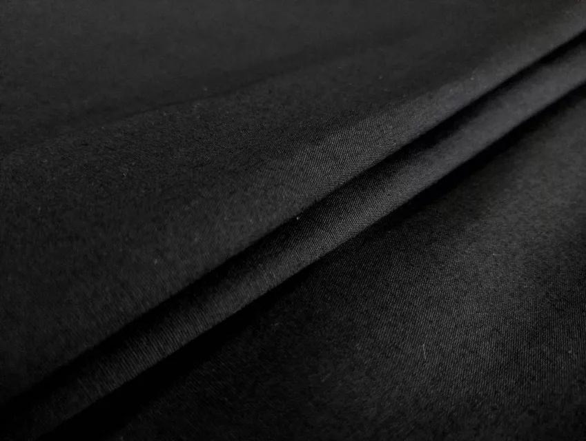 Поплін сорочковий стрейчевий, чорний - фото 1 - інтернет-магазин tkani-atlas.com.ua