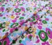 Коттон рисунок цветочная поляна, розово-зеленый - фото 1 - интернет-магазин tkani-atlas.com.ua