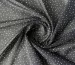 Шифон цветочный узоры и горох, черно-бирюзовый - фото 1 - интернет-магазин tkani-atlas.com.ua