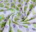 Котон чепчик блиск весняна галявина, зелено-бузковий на білому - фото 1 - інтернет-магазин tkani-atlas.com.ua