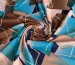 Масло лакр геометрическая абстракция, коричнево-голубой - фото 1 - интернет-магазин tkani-atlas.com.ua