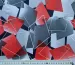 Масло лакр геометрическая абстракция, серо-красное - фото 2 - интернет-магазин tkani-atlas.com.ua