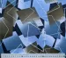 Масло лакр геометрична абстракція, коричнево-синій - фото 2 - інтернет-магазин tkani-atlas.com.ua