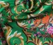 Трикотаж французкий рисунок цветочный орнамент, зелено-бежевый - фото 3 - интернет-магазин tkani-atlas.com.ua