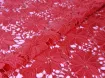 Сітка макраме котон квітка, червоний корал - інтернет-магазин tkani-atlas.com.ua
