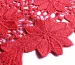 Сітка макраме котон квітка, червоний корал - фото 3 - інтернет-магазин tkani-atlas.com.ua