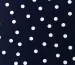 Французская вискоза софт неравномерные горошки, темно-синий - фото 2 - интернет-магазин tkani-atlas.com.ua