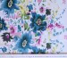 Котон малюнок купон квітковий сплеск, бірюзово-рожевий на білому - фото 2 - інтернет-магазин tkani-atlas.com.ua