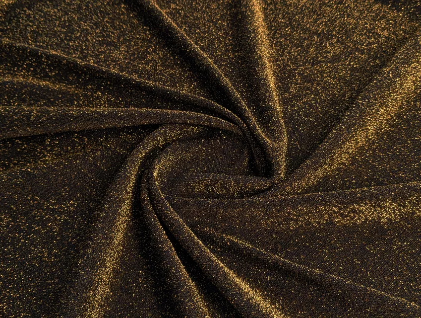 Люрекс на трикотажі, золото - фото 1 - інтернет-магазин tkani-atlas.com.ua