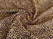 Шифон вискоза леопард, коричнево-желтый - интернет-магазин tkani-atlas.com.ua