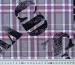 Креп костюмка диагональ буквы на клетке, сиренево-розовый - фото 2 - интернет-магазин tkani-atlas.com.ua