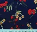 Твил креп рисунок цветочные акценты, красный на синем - фото 4 - интернет-магазин tkani-atlas.com.ua