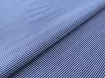 Поплін сорочечний смужка 1 мм, синій на білому - інтернет-магазин tkani-atlas.com.ua