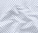 Стрейч поплин принт горошки 2 мм, черный на белом - фото 3 - интернет-магазин tkani-atlas.com.ua