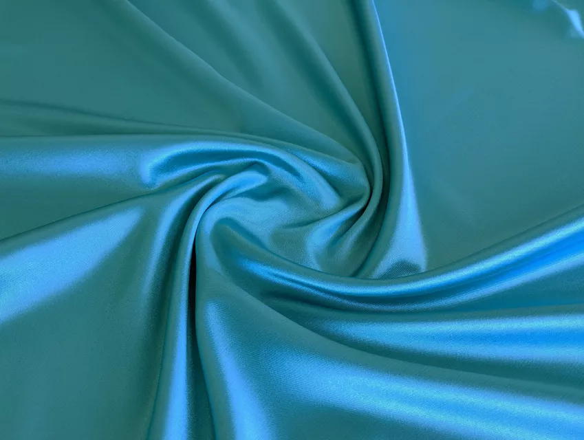 Атлас однотонний, глибокий бірюзовий - фото 1 - інтернет-магазин tkani-atlas.com.ua