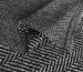 Трикотаж кашеміровий з начосом ялинка, чорно-білий - фото 4 - інтернет-магазин tkani-atlas.com.ua