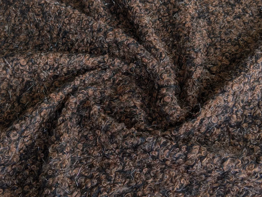 Букле люрекс, мокко - фото 1 - інтернет-магазин tkani-atlas.com.ua