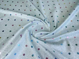 Диско фойл горошок 7 мм, сіро-м'ятний - інтернет-магазин tkani-atlas.com.ua