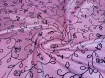 Диско флок цветочное настроение, яркий розовый - интернет-магазин tkani-atlas.com.ua