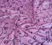 Диско флок квітковий настрій, яскравий рожевий - фото 1 - інтернет-магазин tkani-atlas.com.ua