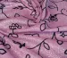 Диско флок цветочное настроение, розовая пудра - фото 2 - интернет-магазин tkani-atlas.com.ua