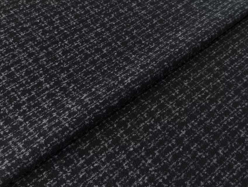 Трикотаж теплый геометрическое плетение, черный - фото 1 - интернет-магазин tkani-atlas.com.ua