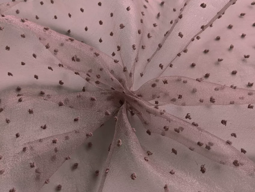 Органза горох, фрезовий - фото 1 - інтернет-магазин tkani-atlas.com.ua