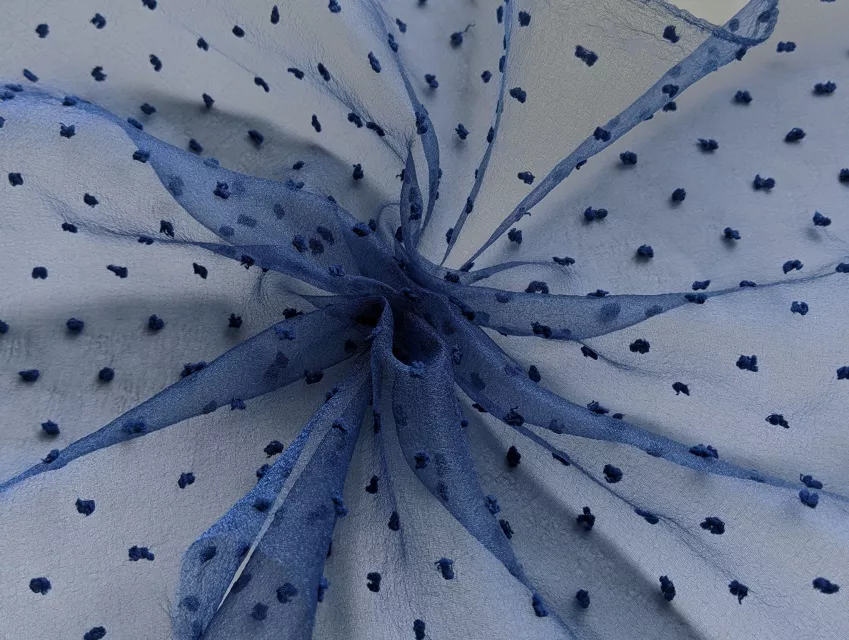 Органза горох, електрик - фото 1 - інтернет-магазин tkani-atlas.com.ua