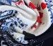 Трикотаж венский рисунок цветочный узор, красно-синий - фото 3 - интернет-магазин tkani-atlas.com.ua