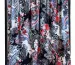 Трикотаж венский рисунок цветочный узор, красно-синий - фото 2 - интернет-магазин tkani-atlas.com.ua