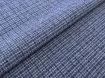 Трикотаж теплий Каміла дрібна клітинка, синій джинсовий - інтернет-магазин tkani-atlas.com.ua