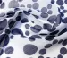 Шифон розсип горошків, темно-синій на білому - фото 1 - інтернет-магазин tkani-atlas.com.ua