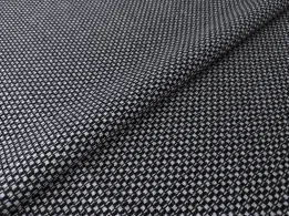 Трикотаж кашеміровий стільники, чорно-сірий - інтернет-магазин tkani-atlas.com.ua