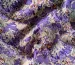Креп шелковистый цветы, сиреневый на бежевом - фото 3 - интернет-магазин tkani-atlas.com.ua