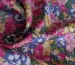Креп шелковистый цветочная поляна, розово-зеленый - фото 2 - интернет-магазин tkani-atlas.com.ua