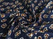 Креп шовковий леопард, темно-синій - інтернет-магазин tkani-atlas.com.ua