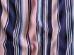 Штапель твил полоска, бледно-розовый с синим - интернет-магазин tkani-atlas.com.ua
