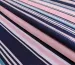Штапель твіл смужка, блідо-рожеві із синім - фото 1 - інтернет-магазин tkani-atlas.com.ua