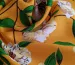 Штапель твіл квіткова композиція, морквяний - фото 2 - інтернет-магазин tkani-atlas.com.ua