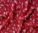 Шифон креповий штрихи, білий на червоному - фото 3 - інтернет-магазин tkani-atlas.com.ua