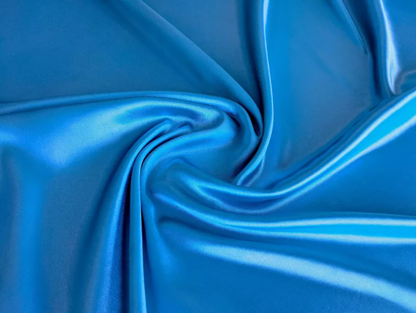 Атлас однотонный уценка (текстильный брак), бирюзово-голубой - фото 1 - интернет-магазин tkani-atlas.com.ua