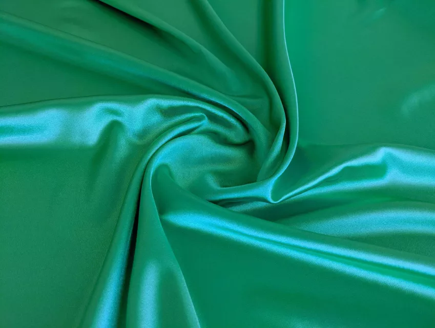 Атлас стрейч уцінка (текстильний недолік), бірюзовий зелений - фото 1 - інтернет-магазин tkani-atlas.com.ua
