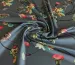 Шелк Армани цветочное плетение, серый - фото 1 - интернет-магазин tkani-atlas.com.ua